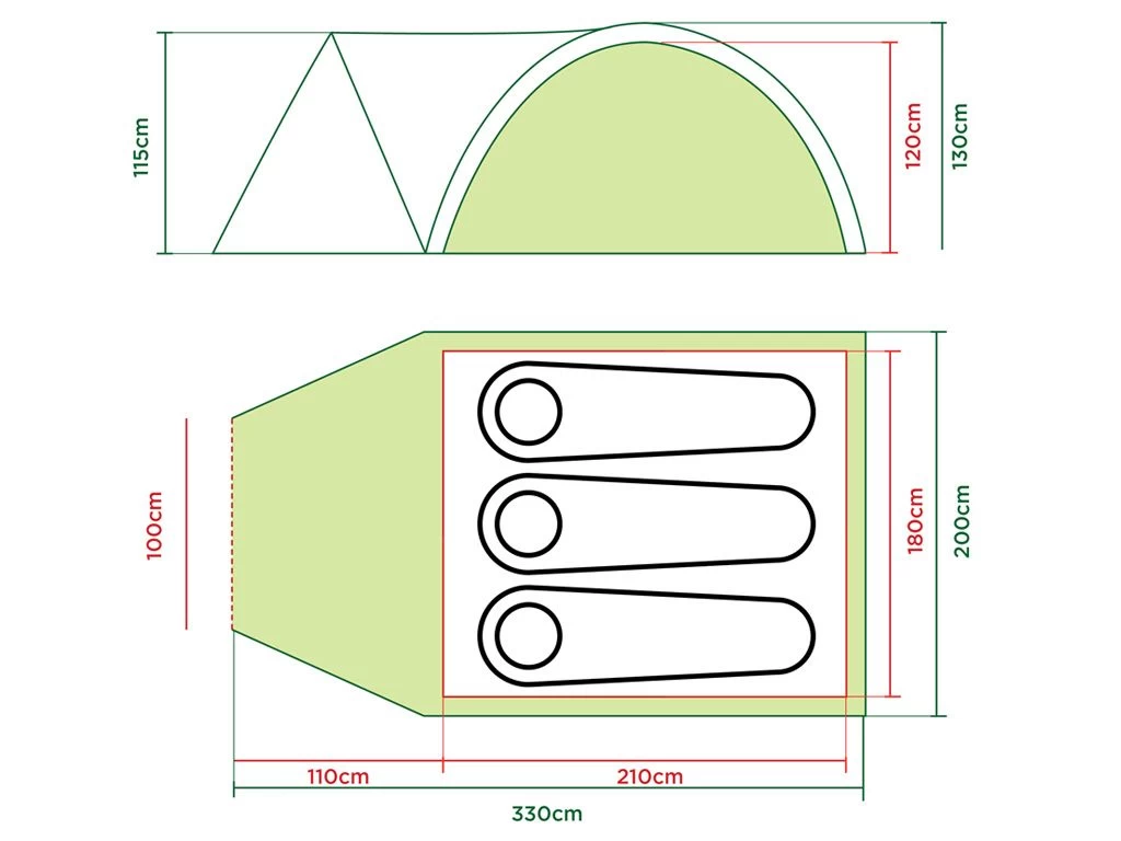 Coleman Darwin 3 Plus Koepeltent
